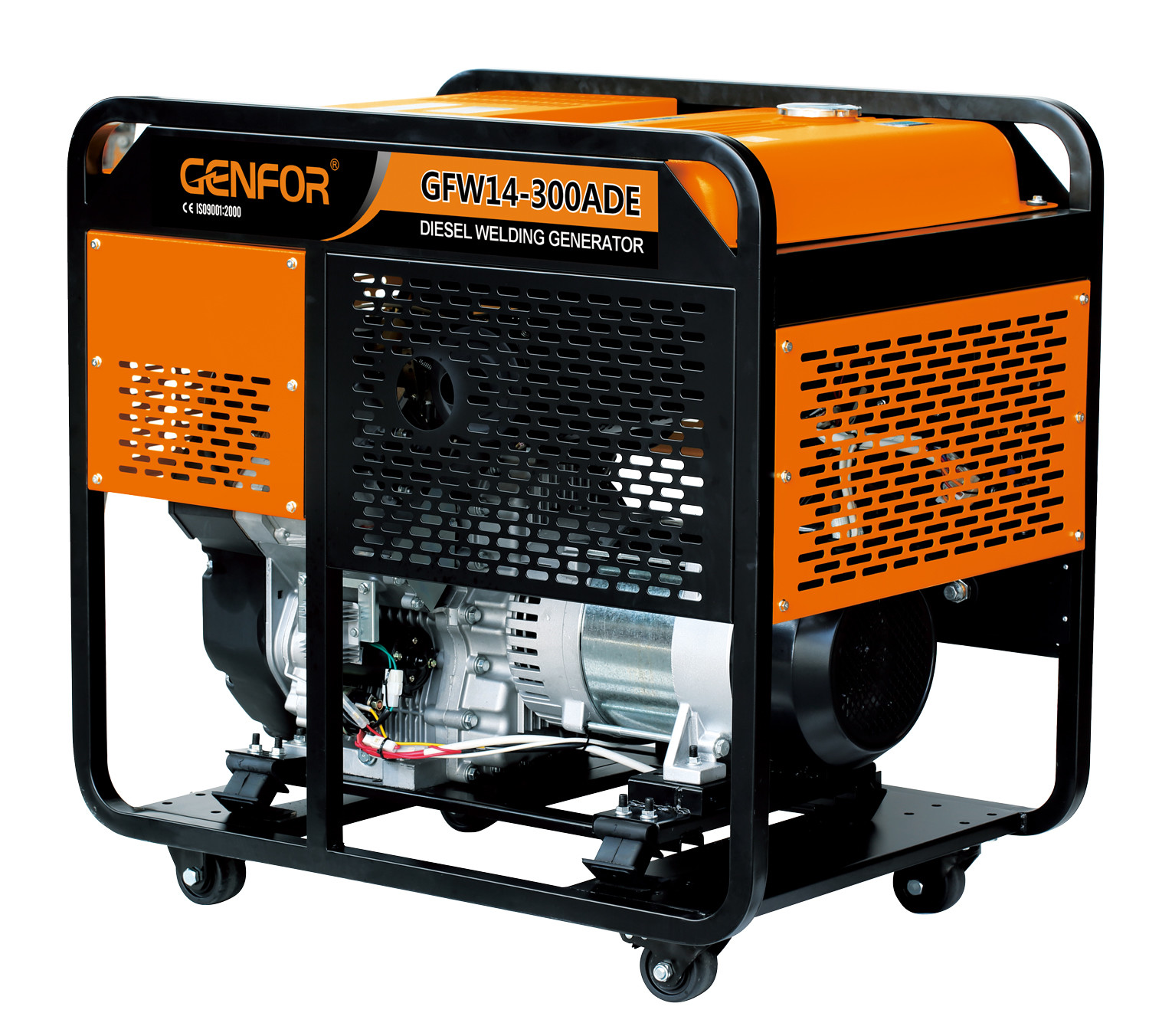 250A 7.5KW Welding Generator Set , OEM Welder Generator Air Cooled Engine Type