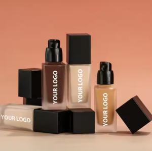 China OEM/ODM Hydrating Liquid Foundation Private Label White Mineral Foundation for Dark Skin Logo Cosmetics Diy Makeup Foundation wholesale