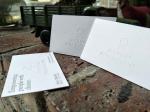 White 2 Sided Business Cards , Promotional High End Business Card Printing