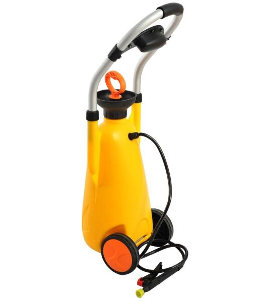 Yellow Portable 12L pressure eyewash equipment, portable emergency ABS eye wash