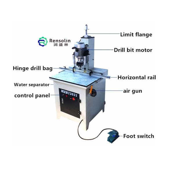Single Head CNC Hinge Drilling Machine Vertical Boring Machine 1500mm