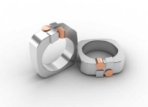 China Tagor Jewelry New Top Quality Trendy Classic 316L Stainless Steel Ring ADR88 wholesale