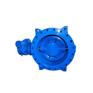 China EN12266 Ductile Iron Double Eccentric Butterfly Valve DN150 wholesale