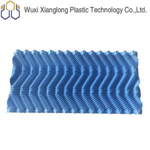 China Corrugated Cooling Tower Fill Media PVC Film Fill 500mm Height 33mm wholesale