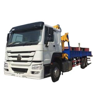 China HOWO 6x4 10 ton Hydraulic Folding Arm Truck Mounted Crane wholesale