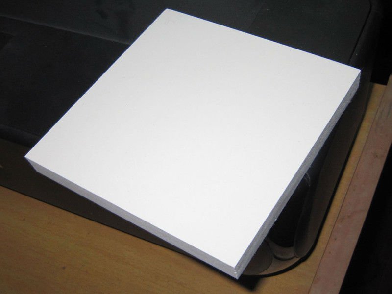 White Adhesive Foam Core Board , PVC Material Acrylic Paint On Foam Board