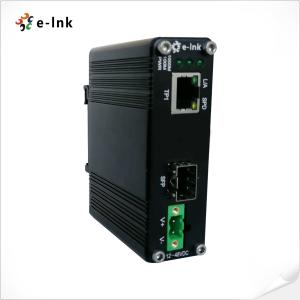 China Mini Type Industrial Fiber Optic Ethernet Media Converter 10 / 100 /1000M 48VDC wholesale