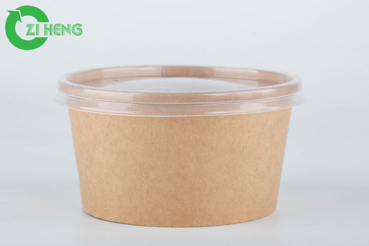 Disposable Paper Bowl Ice Cream Paper Cup Eco Friendly Food Grade Salad Bowl