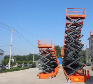 China Heavy Duty Mobile Scissor Lift Electronic Safety Tilt Protection System wholesale