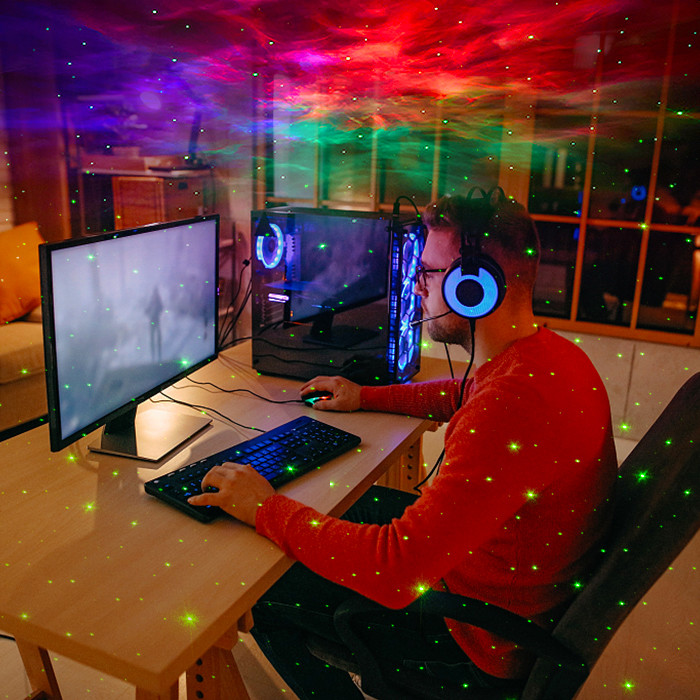 Rotatable RGB Smart Life Star Projector Alexa Multiscene Flexible Timing