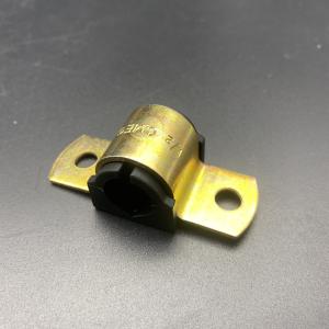 China Gold Zinc 1'' Two Holes Omega Pipe Cushion Clamps wholesale