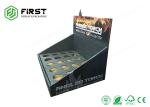 Customized Counter Display Racks With Holes Retail Promotion Cardboard Counter