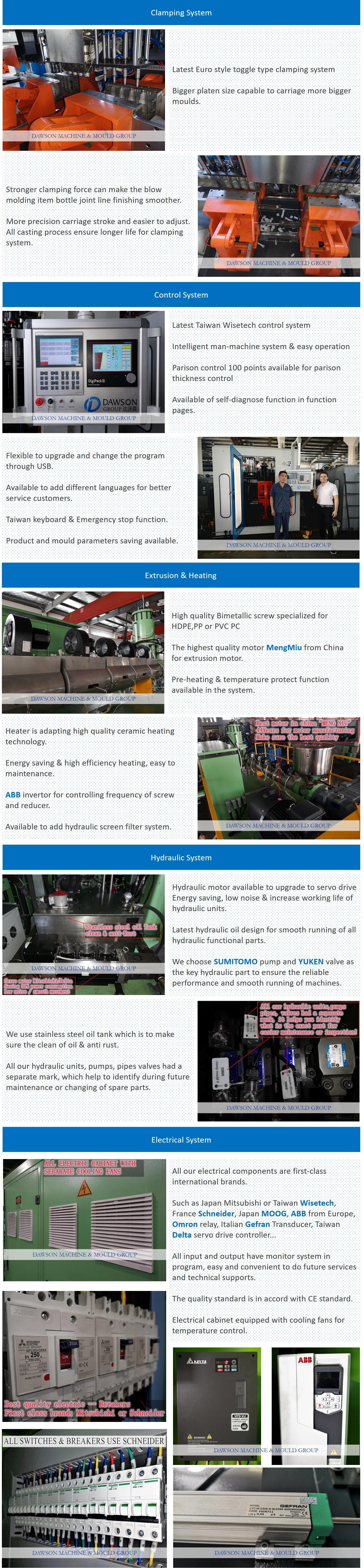 Fld120 Hdpe 50 Liter 60 L 60 L 100 Litre Extrusion Blow Molding Open Top Plastic Barrel Drums Blowing Making Machine