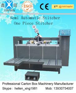 China Double Nail Automatic Carton Box Stapler Machine Of Paper Feeding wholesale