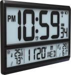 ABS Big Digital Wall Clock Display Digital Bathroom Clock For Indoor Outdoor
