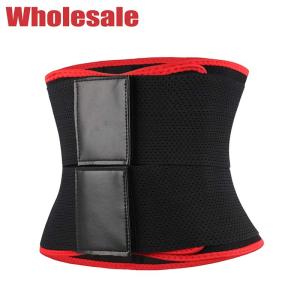 China 4 Steel Boned Waist Trainer Tummy Reducer Belt Workout Stomach Sweat Band wholesale