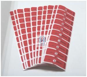 China Red Against Burglar Magnetic Security Labels With Anti - Magnet Impact wholesale