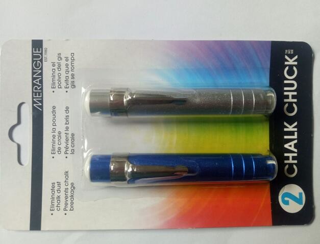 2 Pieces Of Blister Card Package Pen Styple Aluminum Alloy Chalk Holder