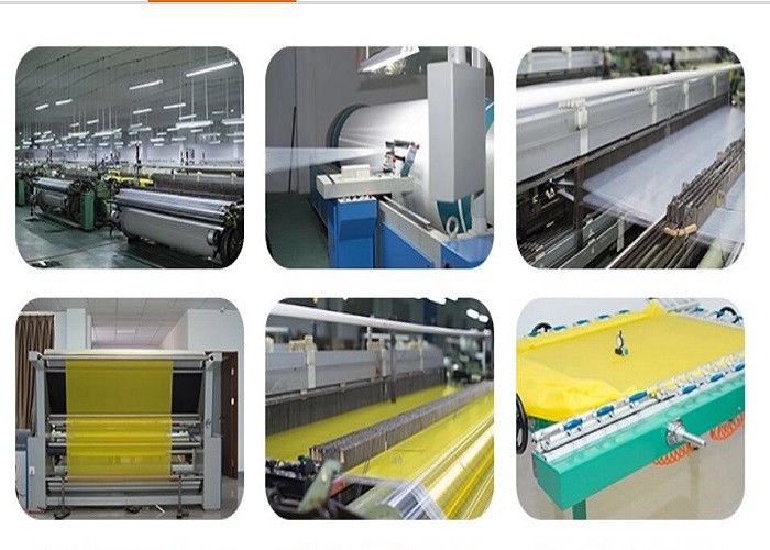 ISO9001 ISO14001 Polyester Printing Mesh Converntional Degreasing Antistanic