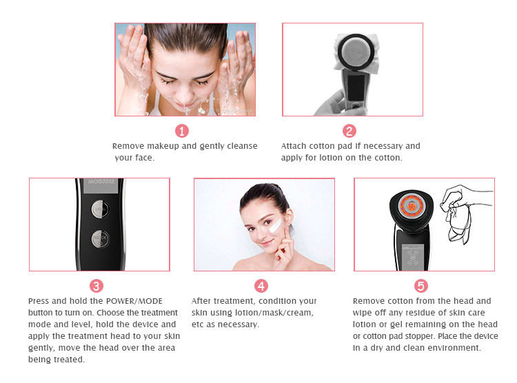 Galvanic Multifunctional Skin Rejuvenation Device LED Light Therapy