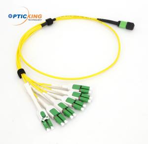China OPTICKING MPO/MTP To LC Breakout Cable SM MM Fiber Type wholesale