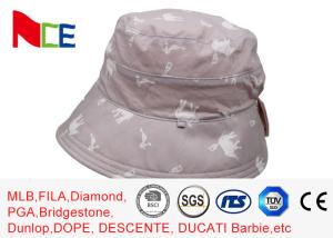 China Customized Printing Pink Sun Block Sunshade Adult Female Bucket Hat wholesale