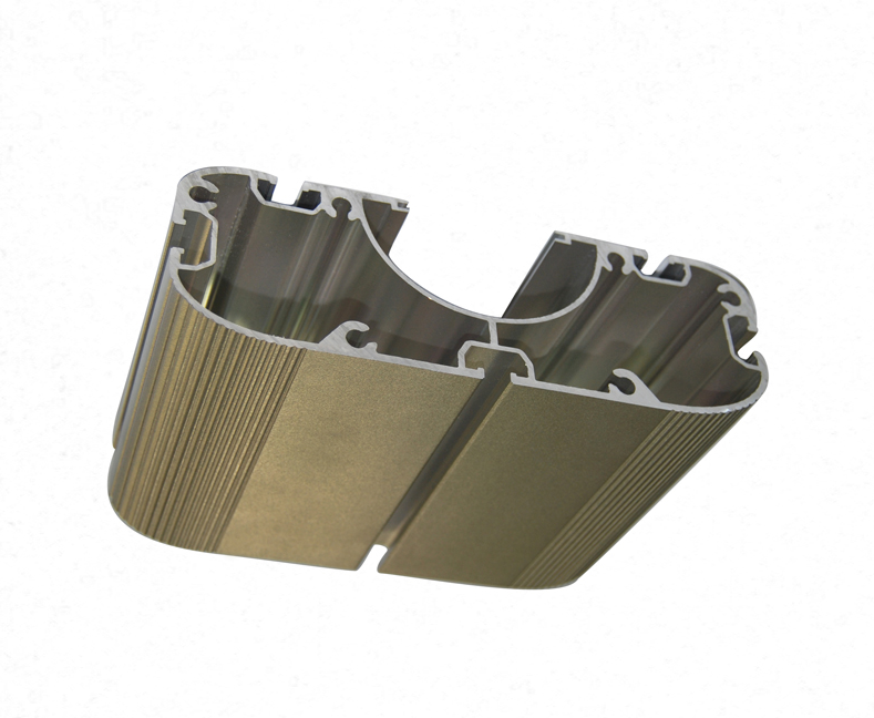 Wall Anodizing Curved Aluminium Profile Heat Insulation Attractive Looking