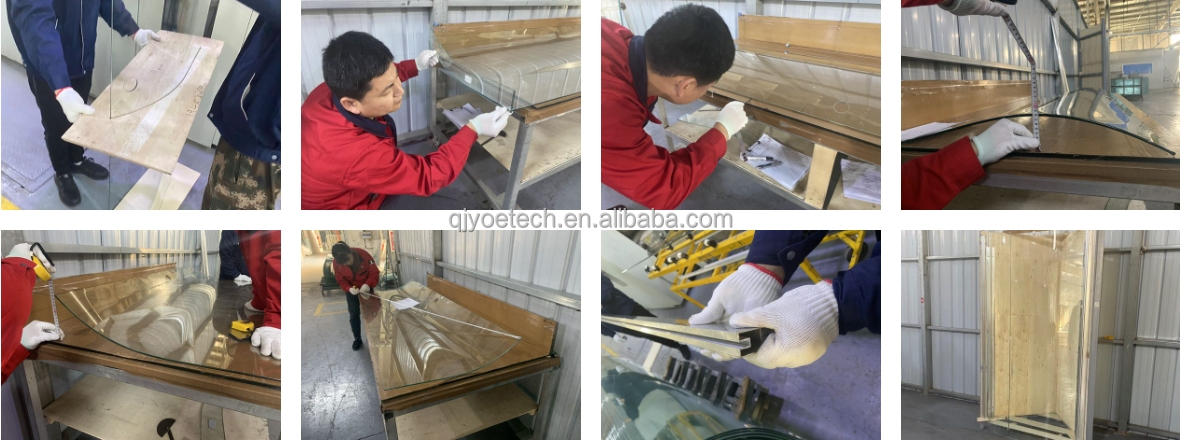 43 inch Tempered Curved Game Screen Glass for Office Building Cutting Edging Drilling