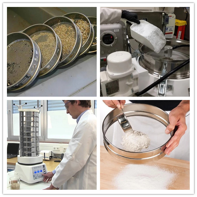 10 30 50 100 200 325 Mesh / Inch Woven Wire Sieves , Wire Mesh Strainer