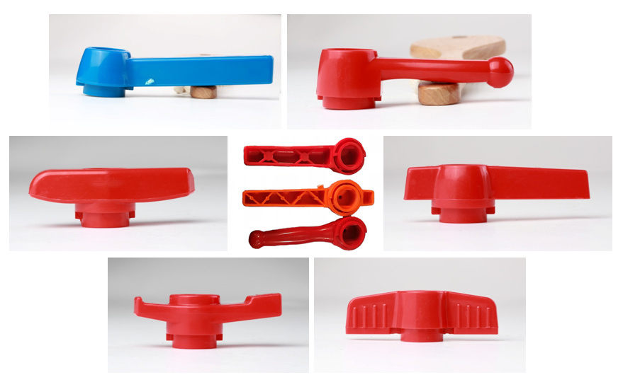 China Supplier Factory Plastic PVC Compact Ball Valve with Red Handle
