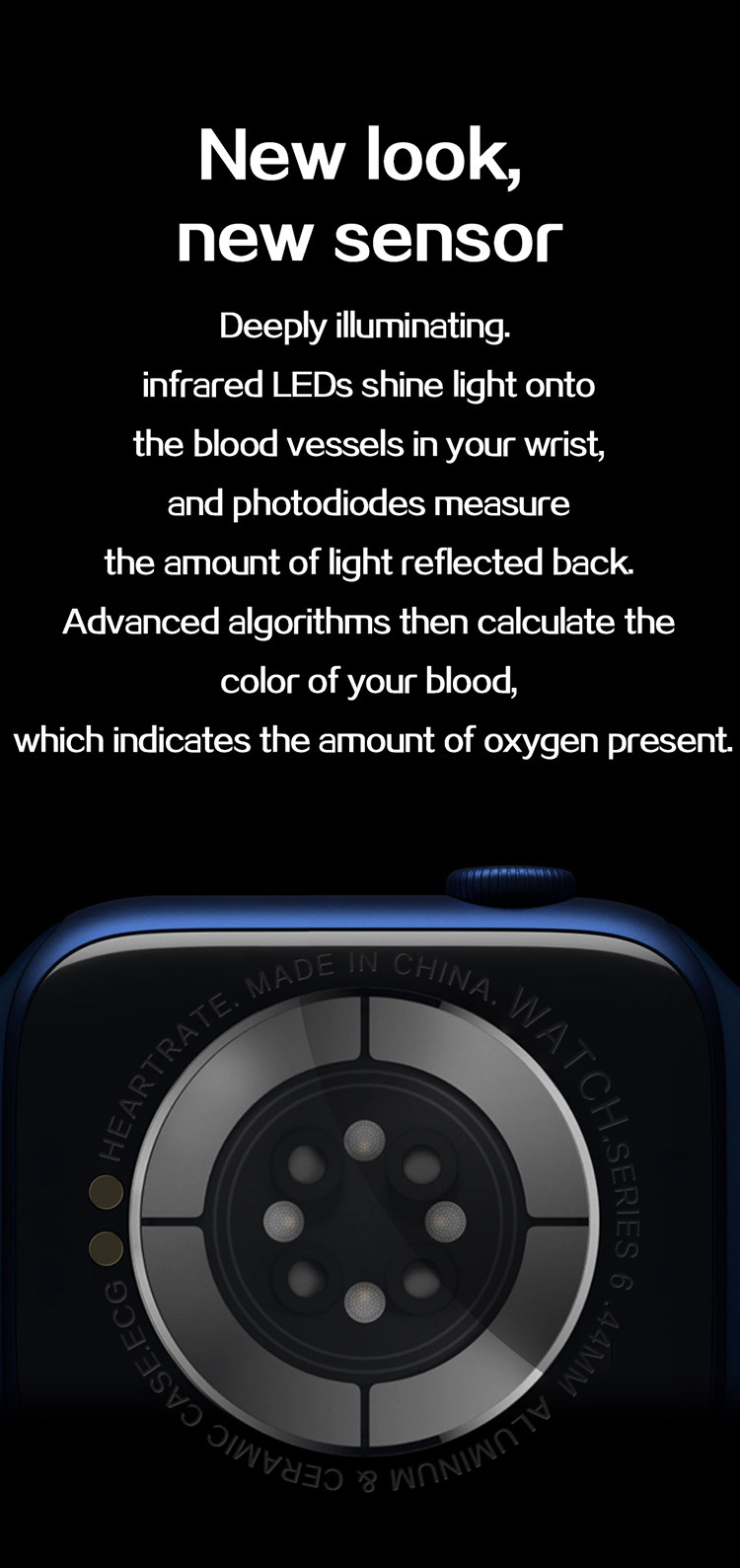 Sleep Monitoring 1.75 Inch T500 Smart Watch 200MAH 3D UI