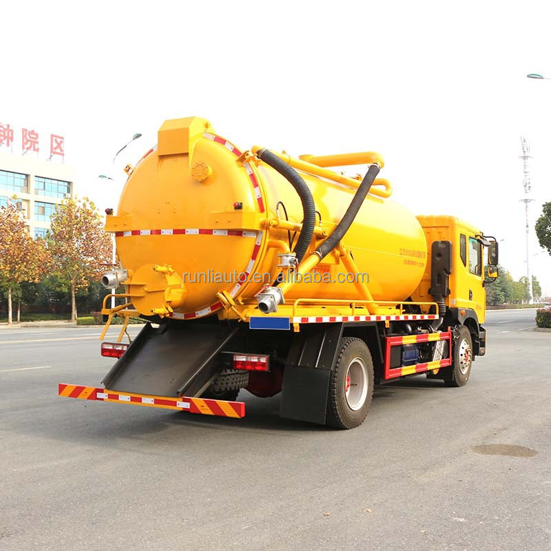 Factory DFAC DongFeng 10CBM~12 CBM Vacuum Suction Septic Sewage Suction Trucks With Pump