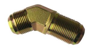 China American Adapters Hydraulic Pipe Fittings 45 Degree JIC Male Hydraulic Flared 6J4 Seires wholesale