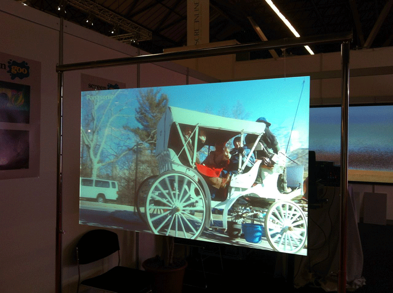 30m Length Rear Projection Film 100um Glass Lightweight For Shop Window