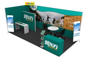 China tension fabric display exhibition display stand exhibition booth portable 3*6m wholesale