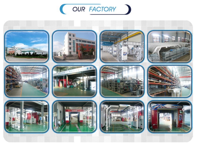 Automatic Tunnel Car Wash Machine With Hot-Dipped Galvanized Steel Frame
