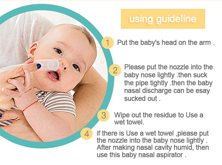 Silicone Baby Newborn Nose Cleaner 26 X 12 X 3Cm Size Infant Nasal Suction