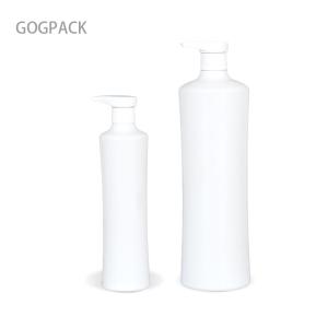 China Custom Logo 350ml 1000ml Shampoo Packaging Bottle Round Hdpe Pump Bottle wholesale