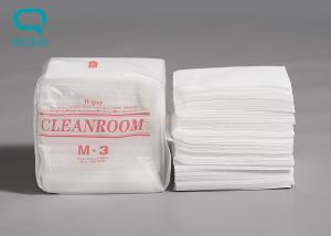 China 56G/M2 Nonwovens 9''X9'' Clean Room Wipes Lint Dust Free White wholesale