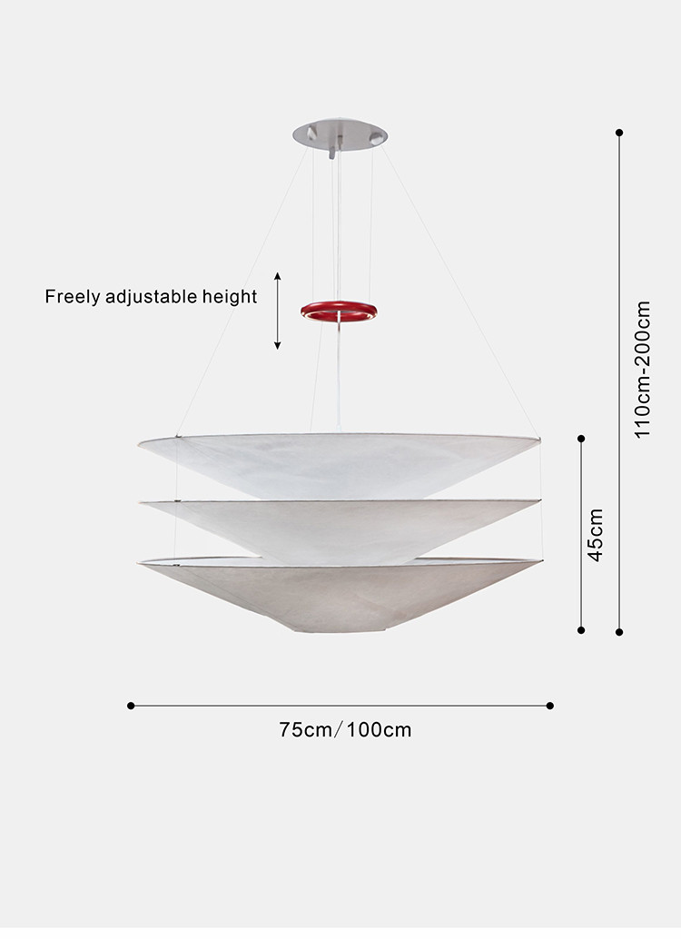 Nordic Wabi Sabi Wind Led Ceiling Chandelier Living Dining Room Bar Home Decor Pendant Lamp(WH-AP-571)