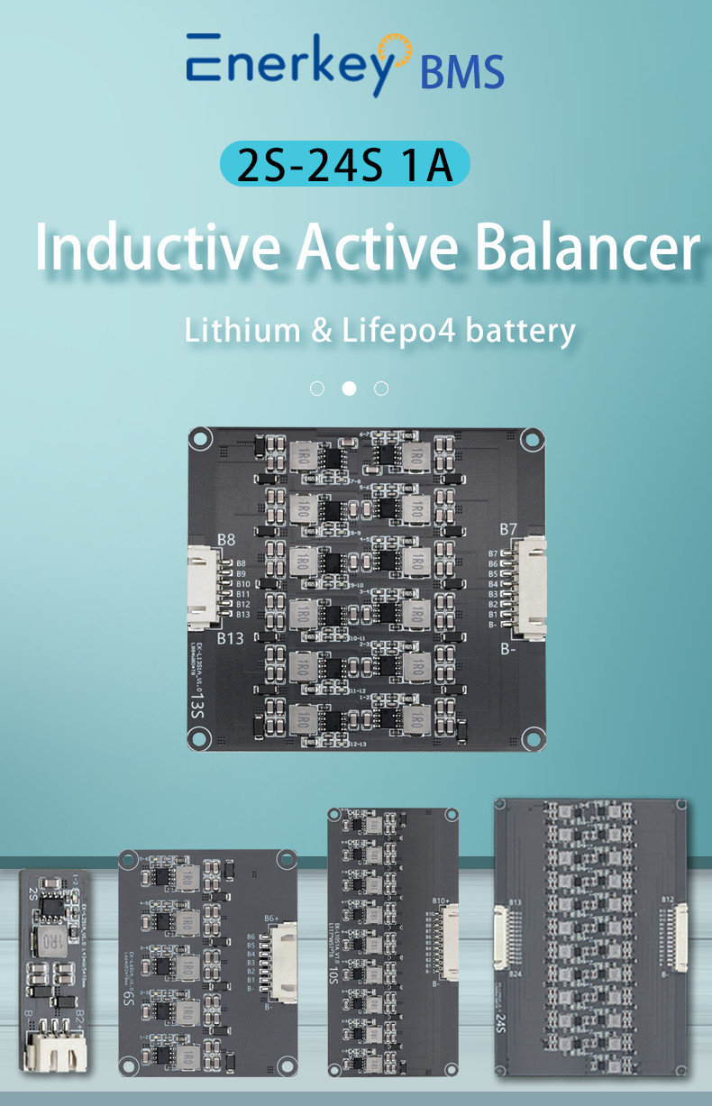 1A 19S Active Equalizer Inductive NCM / Lifepo4 Battery Balancer For Energy Storage