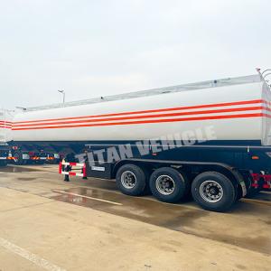 China TITAN 3 Axle 45000 Liters Diesel Fuel Trailer Oi Fuel Tanker Trailer for Sale in DRC wholesale