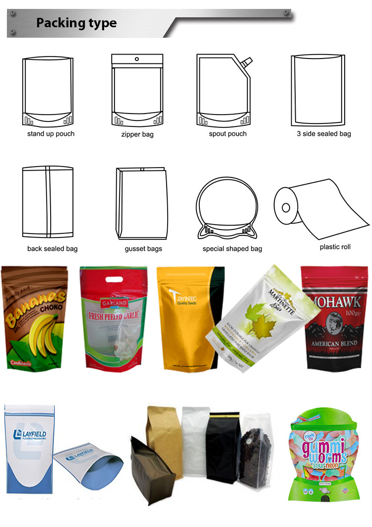 Stand Up Pouch 500gram Talcum Powder Filling Machine