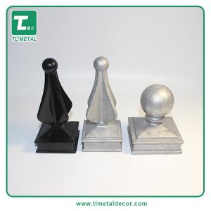 China China manufacturer Aluminum ball cap fence post cap 2&quot; 2.5&quot; 3&quot; 4&quot; Press fit black paint wholesale