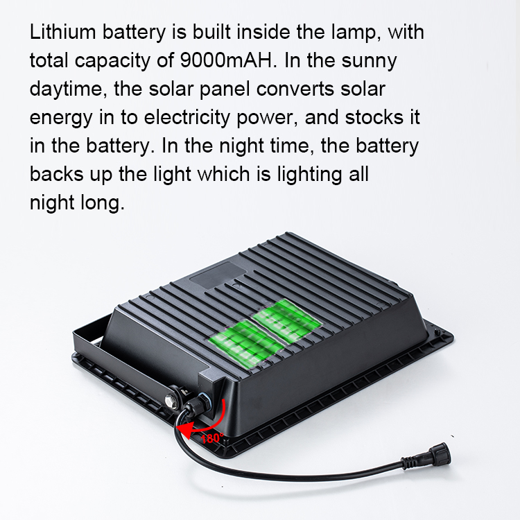 Polycrystalline Silicon Solar Panel Dusk To Dawn Flood Lights for Stadium Street Lamp