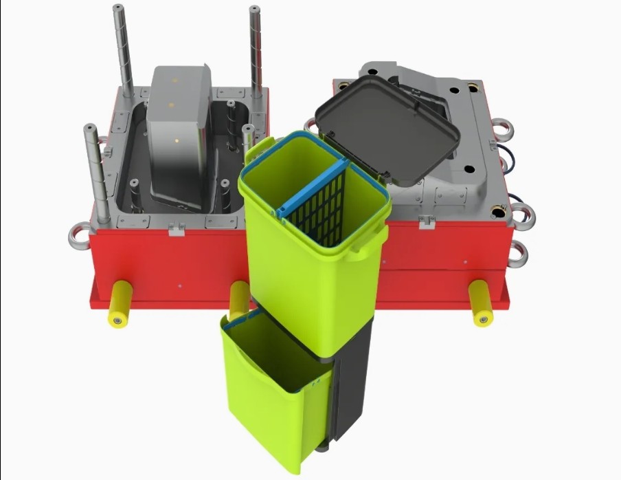 100L 120L 240L 660L 1100L Plastic Dustbin Trash Can Waste Bin Garbage Bin Bucket Injection Used Second Hand Mold