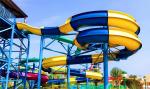 4 Riders Fiberglass Water Park Slide Outdoor Amusement Water Park Games Rides