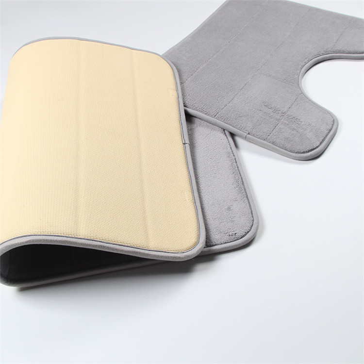 Last Long Time SBR Backing Memory Foam Bathroom Floor Mat Quick Drying
