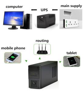 China 480W Dc220v 850VA UPS Single Phase Ups Systems With Battery wholesale
