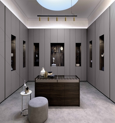 Bedroom Furniture Pole System Walk In Open Style Big Wardrobe Closets